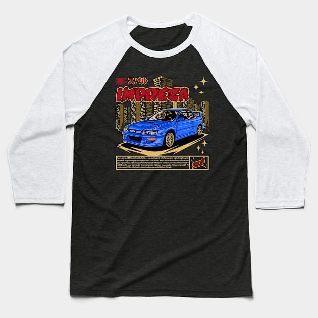 Impreza STI Baseball T-Shirt by WINdesign